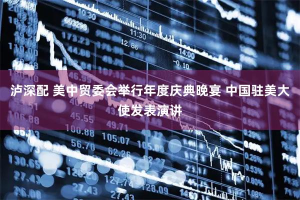 泸深配 美中贸委会举行年度庆典晚宴 中国驻美大使发表演讲