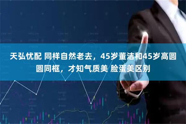天弘忧配 同样自然老去，45岁董洁和45岁高圆圆同框，才知气质美 脸蛋美区别