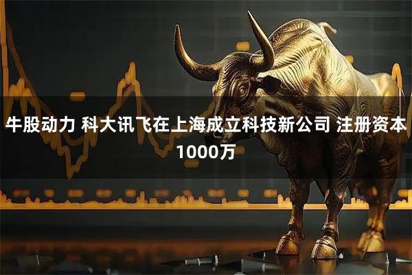 牛股动力 科大讯飞在上海成立科技新公司 注册资本1000万
